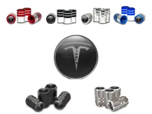 Tesla Caps Valve Roues Voitures Design Alliage